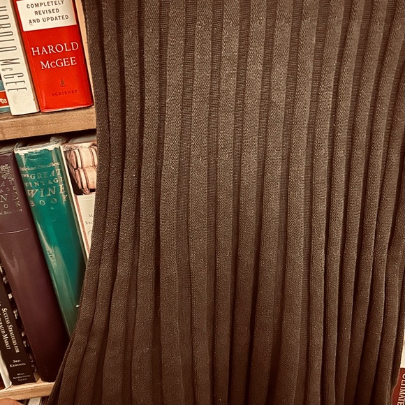 Hanna Andersson Brown Ribbed Pink Stripe Sleeveless Sweater Dress 8 EU 130 - Picture 5 of 7